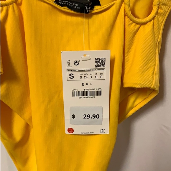 Yellow bodysuit - Picture 3 of 4